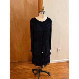 Women's Tory Burch Long Sleeve Dress Size 0 Black